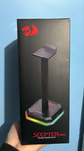 Suporte Headset Gamer Redragon Scepter Pro HA300 RGB Novo