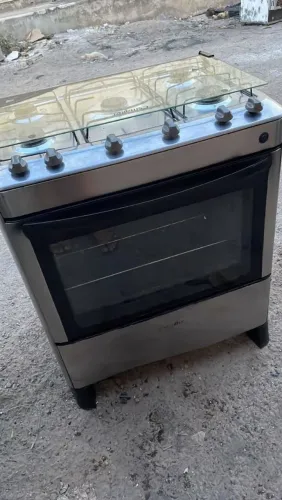 Vendo fogão 5 bocas inox faço entrega 