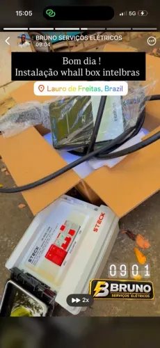 Instalação e projeto de wallbox de carro elétrico