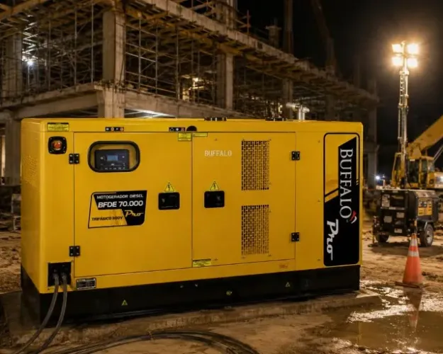 Gerador Diesel Buffalo 70kVA Trifásico 380V BFDE 70.000 Pro