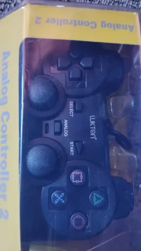 Controle PS2 Com Fio / Cor Preto fosco ( 1 linha )