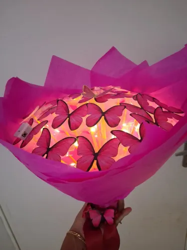 Buquê de borboletas com led