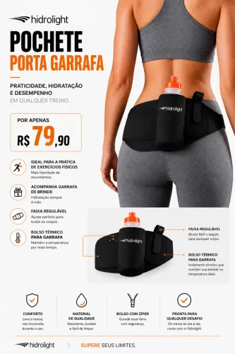 Pochete porta garrafa