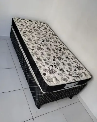 SOLTEIRO CAMA D20 BOX + COLCHÃO SOLTEIRO D20 -10CM PROMOÇÃO RELAMPAGO DE ABRIL GARANTA O S