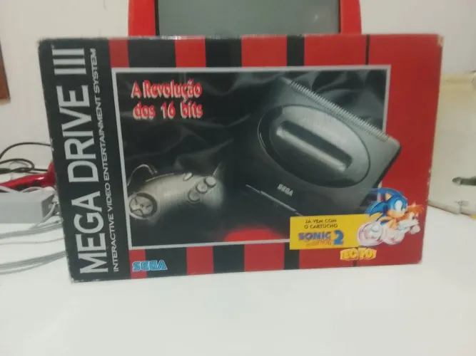 Mega drive 3 completo todo original 
