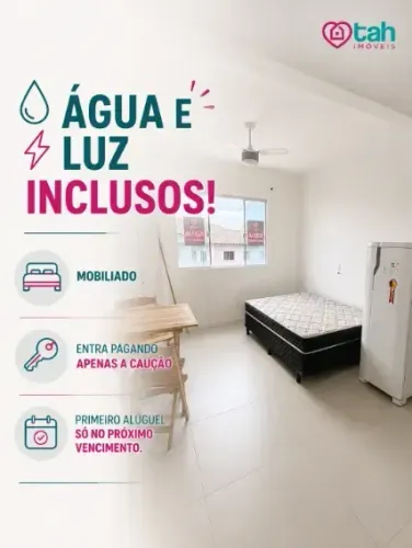 Kitnet para alugar mobiliada, água e luz incluso, próximo ao centrinho histórico, Ribeirão