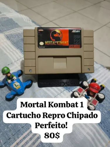 Jogo de super Nintendo funcionando perfeitamente