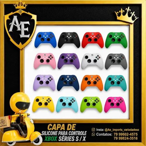 Capas de Silicone para controle Xbox séries S