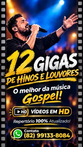12 gigas do melhor do Gospel