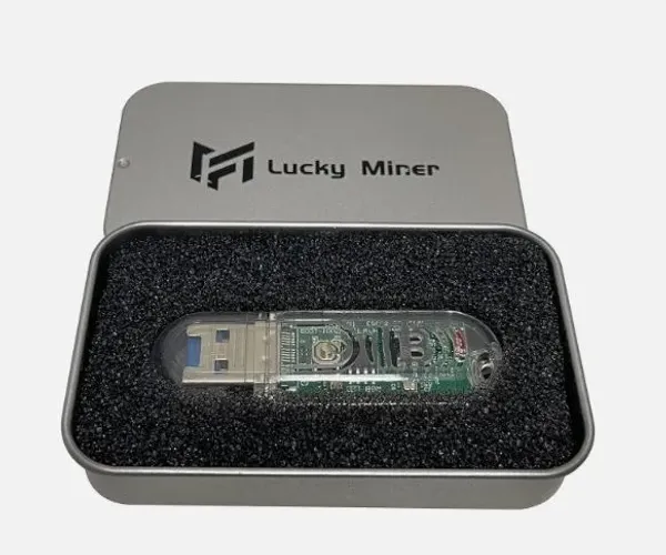 Dispositivo de loteria de mineração solo Lucky Miner LV03 73KH/s SHA-256 Bitcoin BTC Miner