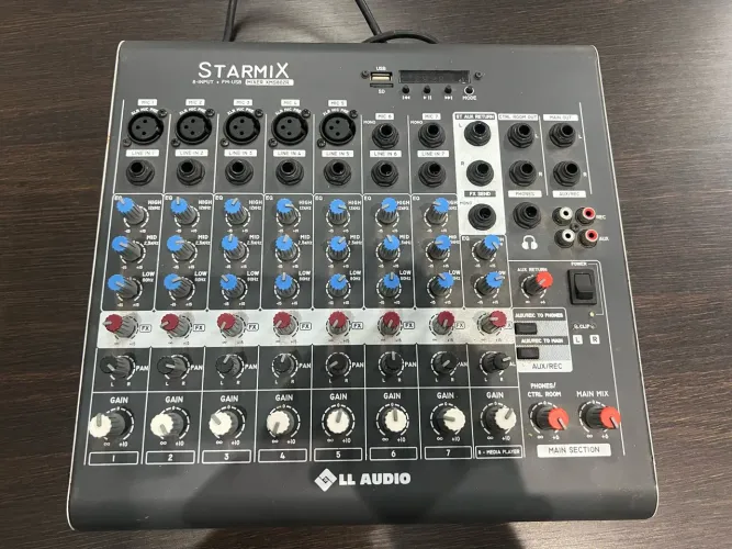 Mesa de Som Analógica LL ÁUDIO Starmix Bluetooth