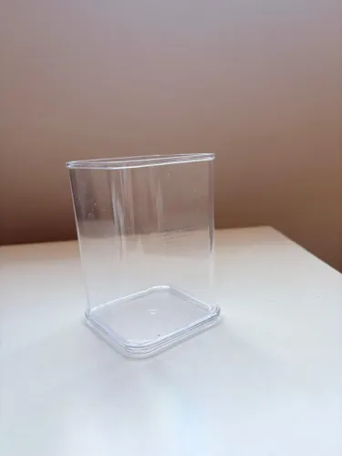Pote organizador de acrílico transparente 