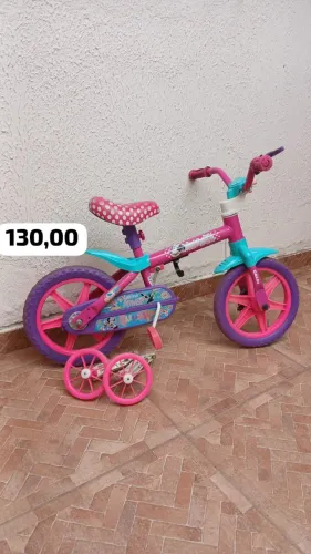 Bicicleta Infantil Caloi Minnie Aro 12 - Rosa