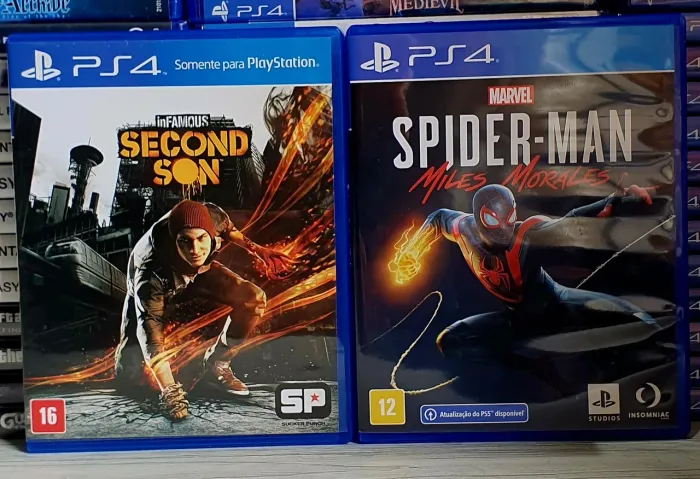 Jogos Ps4 Combo Infamous Second Son + Spider Man Miles Morales 