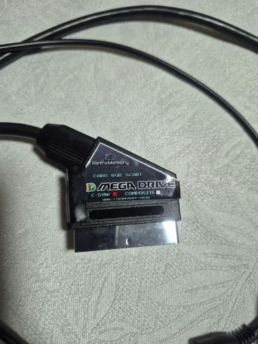 Cabo Scart RGBs Mega Drive 1 C-Sync Blindado (Retromemory)