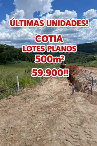 Terra é patrimônio!!! LOTES PLANOS EM COTIA!!