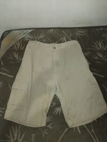 Bermuda jeans Masculina Bege