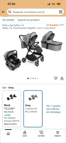 Carrinho safety magnific 5 em 1