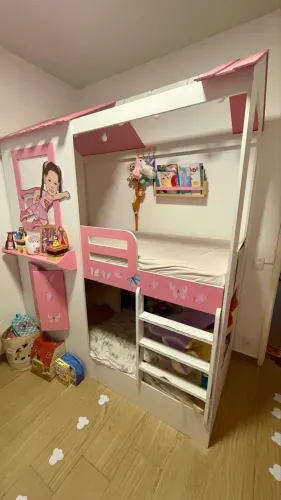CAMA BELICHE CASA INFANTIL MENINA