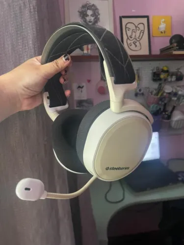 Headphone Headset STEELSERIES ARTICS 7 sem fio branco