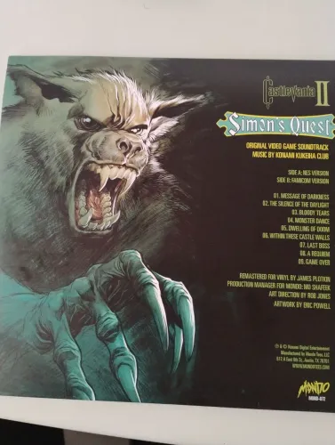 LP Disco Vinil Castlevania II Simons Quest Original