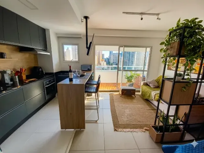 Studio Mobiliado 1 Dorm | Condomínio Diseño Campo Belo | Ao lado do Metrô