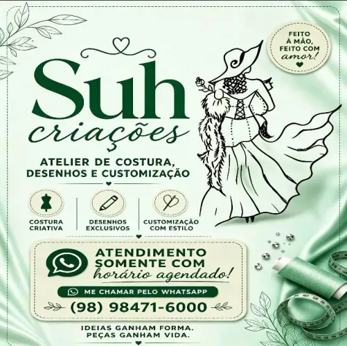 Trabalharmos com costura e arte em desenhos