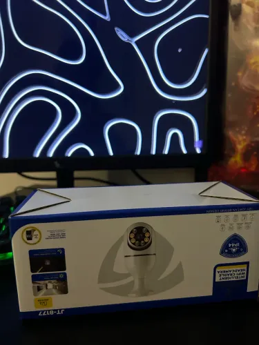 Câmera de Segurança Wi-Fi Inteligente PTZ 360° com Visão Noturna e Áudio