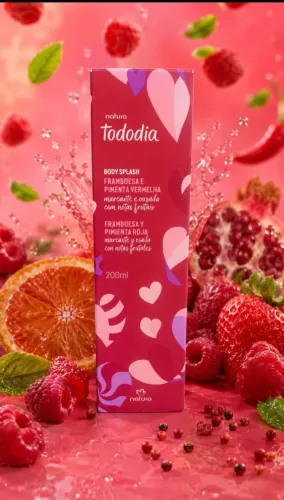 Body splash 200ml framboesa e pimenta vermelha