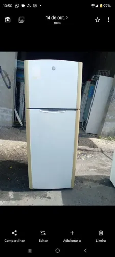Geladeira GE Frost Free Duplex 470L funcionando