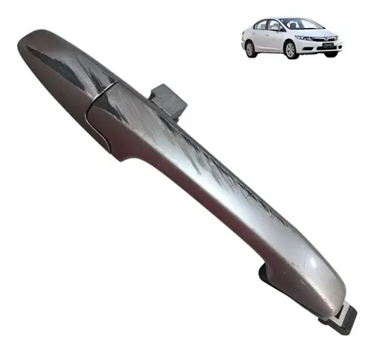 Macaneta Externa Lado Direito New Civic 2011 2014 4 Cinza Dianteira/traseira