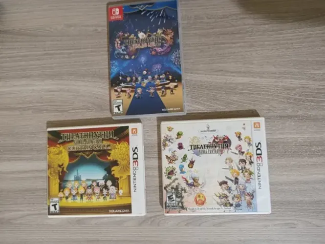Trilogia Jogo Theatrhythm Final Fantasy Final Bar Line Curtain Call 3DS e Nintendo Switch