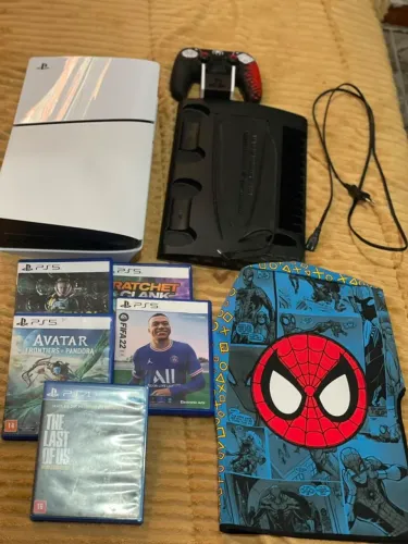 PS5 SLIM MIDIA FISICA, +15JOGOS 