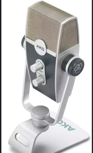Microfone AKG Lyra USB Condensador Ultra HD 24bit 192kHz