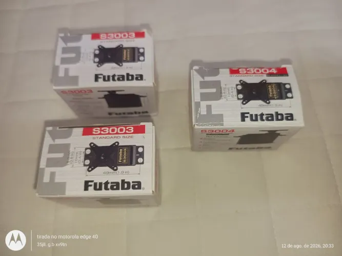 Vendo Servo Futaba S3003 novo - R$ 52,00 cada