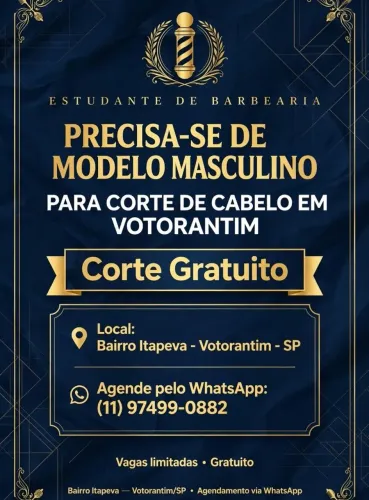 Corte de cabelo grátis