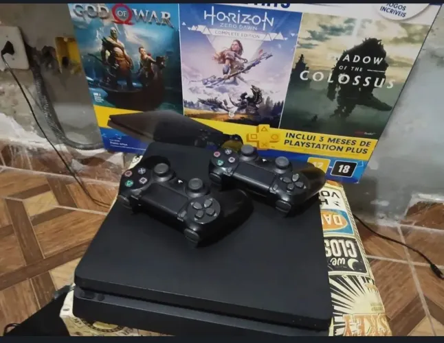Ps4 slim completo com 30 jogos parcelo até 12 x