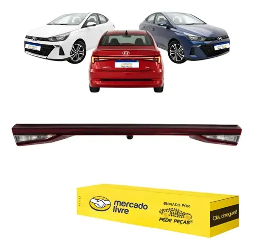 Lanterna Central Hb20 Sedan 2023 2024 2025 2026 Com Led Ambos Lados