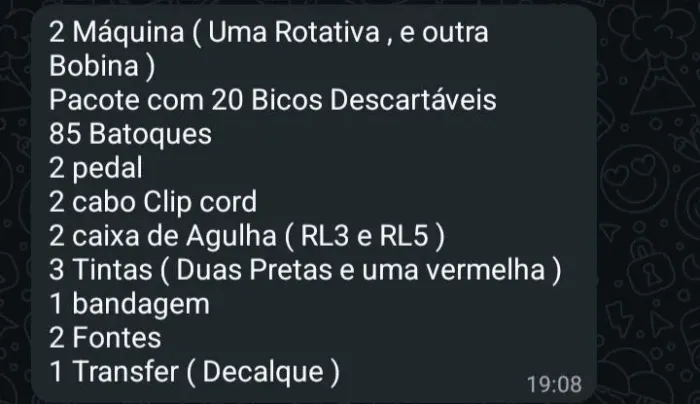 Kit de máquina tatuagem