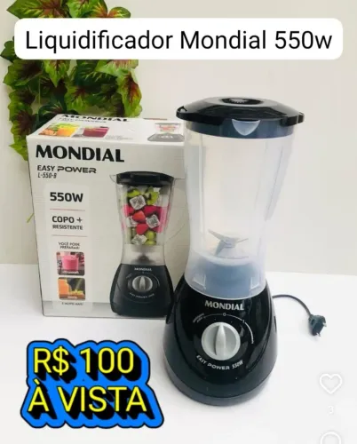 Liquidificador Mondial easy power 550w - NOVO
