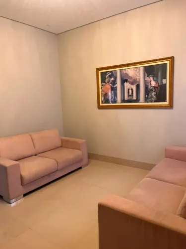 Conjunto de Sofás em Linho Cor Cru - 2 e 2 lugares - Excelente Estado