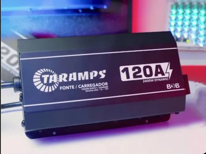Fonte e carregador Taramps bob 120a