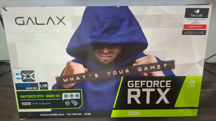 Placa Geforce RTX3080 Galax - melhor que 5060Ti