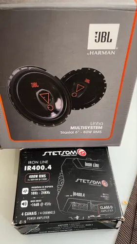 Falantes jbl80w + módulo 400w