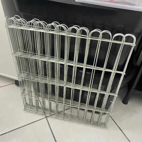 Cercadinho de metal dobrável para pets 
