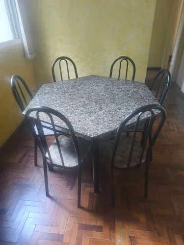 Mesa Mármore 6 cadeiras