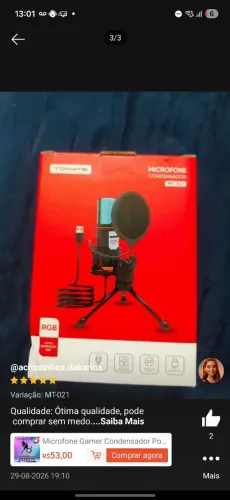 Microfone gamer!