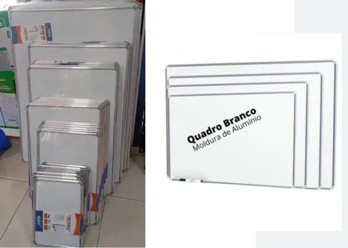 Quadro Branco Lousa Original Moldura de aluminio qunadro não mancha tenho varios tamanhos!