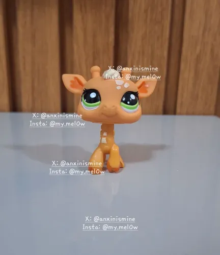 Littlest Pet Shop Original Girafa Rara #2402 brinquedo colecionável