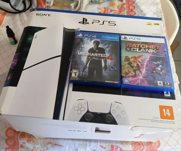 Não envio ps5 estado de novo 1 controle 2 jogos .